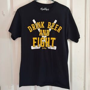Boston Bruins Sully's Drink Beer and Fight Tee Shirt